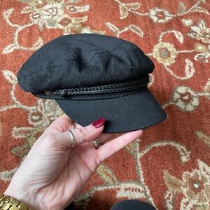 Brixton Black Newsboy Fisherman’s Cap XS